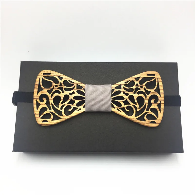 2018 hot Wood Bow Ties for Mens Wedding Suits Wooden Tie Butterfly Shape Bowknots Gravatas Slim Cravat | Аксессуары для одежды