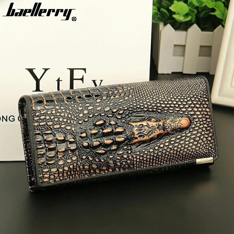 Foreign Trade Leisure High Quality Crocodile Grain Real Genuine Leather Women Wallets Large capacity Card Holder Purse Wallet
Foreign Trade Leisure High Quality Crocodile Grain Real Genuine Leather Women Wallets Large capacity Card Holder Purse Wallet