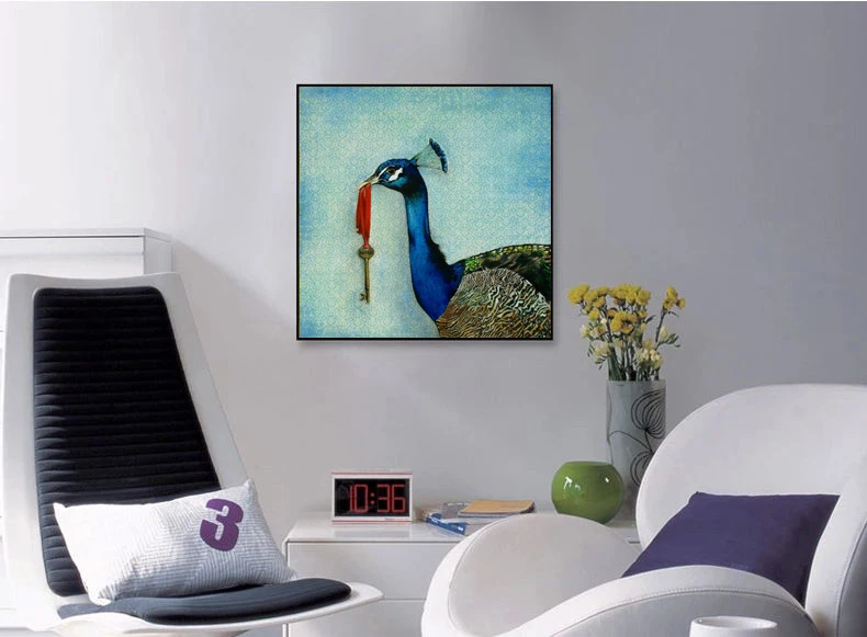 abstract canvas painting mural prints posters modern art picture blue peacocks wtih keys comic picture vintage style decoration
abstract canvas painting mural prints posters modern art picture blue peacocks wtih keys comic picture vintage style decoration