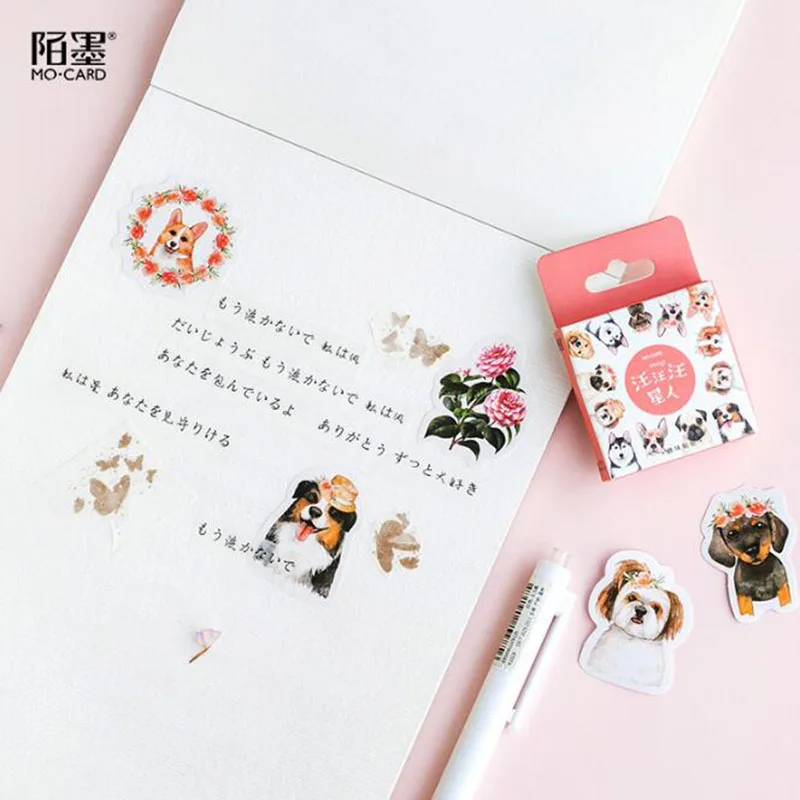 Kawaii Scrapbook Sticker Animal Cute Dog Shaped Seal Sticker Cartoon Album Mobile Phone Decoration Boxed Sticker Stationery
Kawaii Scrapbook Sticker Animal Cute Dog Shaped Seal Sticker Cartoon Album Mobile Phone Decoration Boxed Sticker Stationery