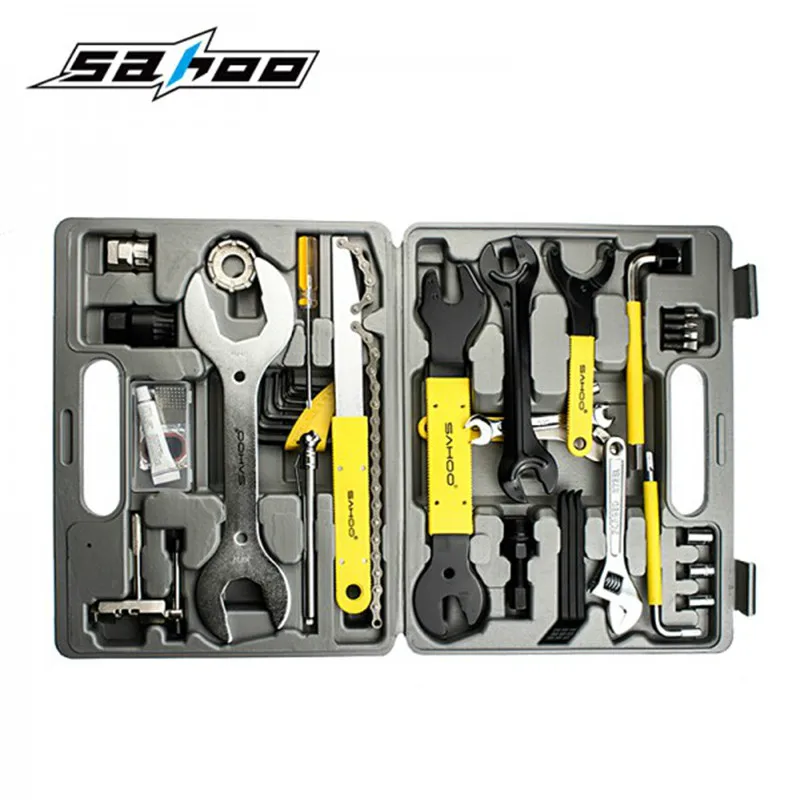 SAHOO 44 in 1MTB Ferramentas Home Convenient Use Bike Repair Tools Mechanic Bicycle Cycling Tool Kit Set Bike Repair Tool Set
SAHOO 44 in 1MTB Ferramentas Home Convenient Use Bike Repair Tools Mechanic Bicycle Cycling Tool Kit Set Bike Repair Tool Set