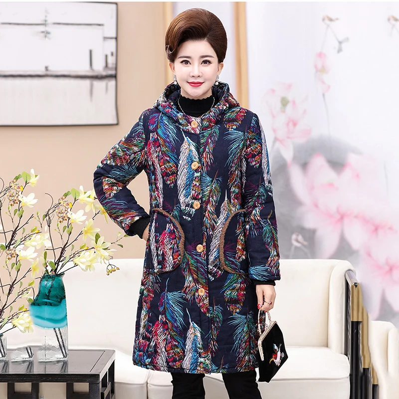Women Floral Coat Autumn Winter New 6XL Plus Size Women Jacket Coat O-Neck Long-Sleeve Zipper Blazer Mother Top Female Outwear
Women Floral Coat Autumn Winter New 6XL Plus Size Women Jacket Coat O-Neck Long-Sleeve Zipper Blazer Mother Top Female Outwear