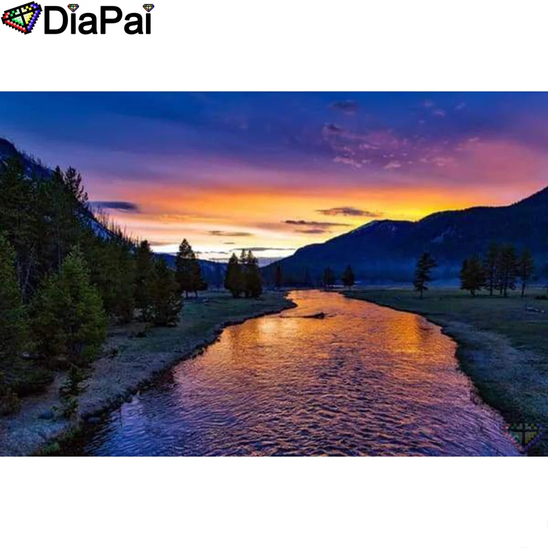 DIAPAI Diamond Painting 5D DIY 100% Full Square/Round Drill "Tree river scenery" Diamond Embroidery Cross Stitch 3D Decor A24306
DIAPAI Diamond Painting 5D DIY 100% Full Square/Round Drill "Tree river scenery" Diamond Embroidery Cross Stitch 3D Decor A24306