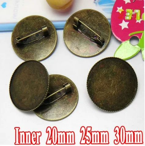 Wholesale ANTIQUE BRONZE 20-25-30mm Teeth edged Cabochon Cameo Setting Tray with Back Safety Pin Brooch Pin Blank Findigns
Wholesale ANTIQUE BRONZE 20-25-30mm Teeth edged Cabochon Cameo Setting Tray with Back Safety Pin Brooch Pin Blank Findigns