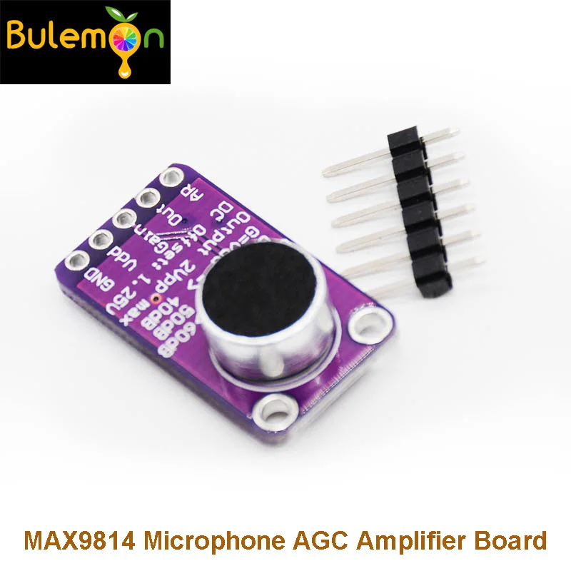 Микрофон MAX9814 плата с автоматическим контролем усиления для Arduino программируемым