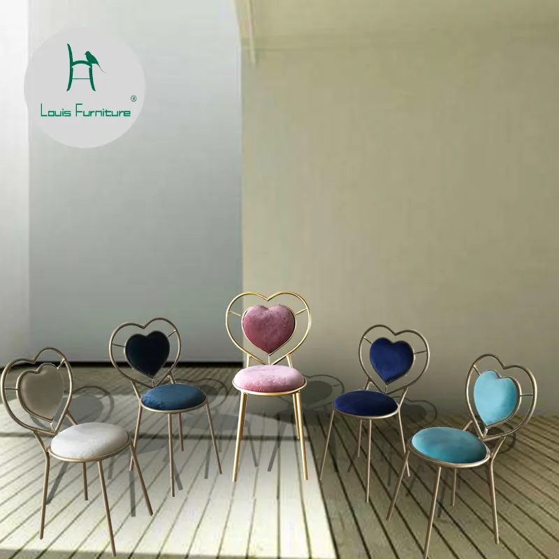 Louis Fashion Bar Chairs Nordic Iron Art Heart Pink Girl Creative Personality Grooming Dessert Milk Tea Shop
Louis Fashion Bar Chairs Nordic Iron Art Heart Pink Girl Creative Personality Grooming Dessert Milk Tea Shop