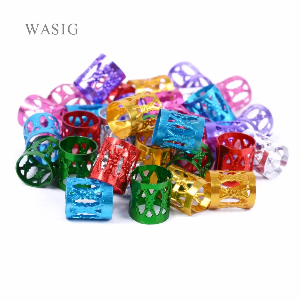 100 Pcs/Lot 7 Colors Optional Dreadlock Beads Adjustable Hair Braids Cuff Clip 8MM Hole Micro Ring Beads
100 Pcs/Lot 7 Colors Optional Dreadlock Beads Adjustable Hair Braids Cuff Clip 8MM Hole Micro Ring Beads