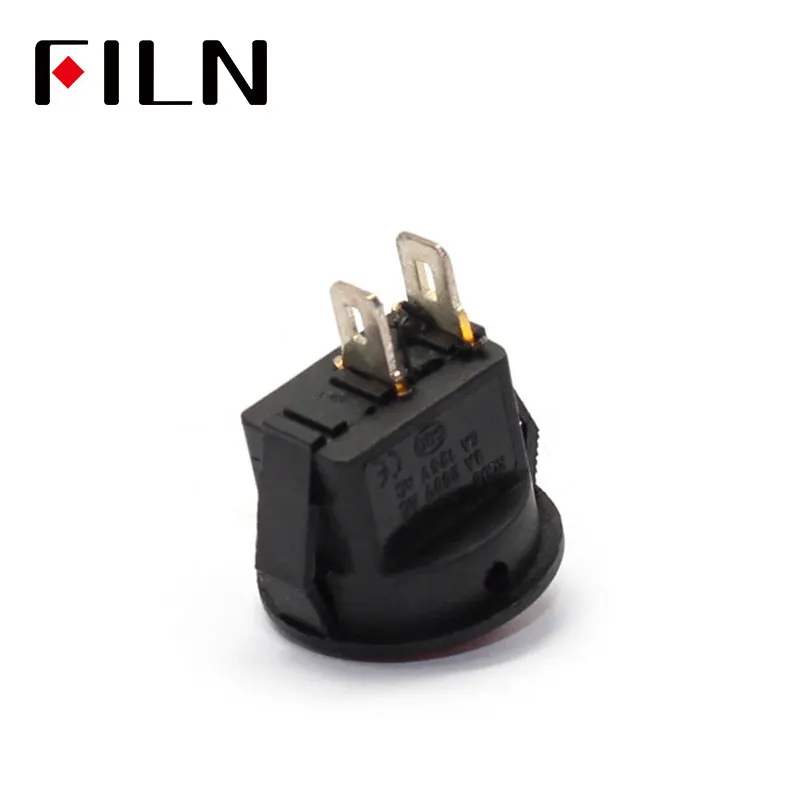 FILN KCD1 2 pin 3pin IP65 вкл./ВЫКЛ. Защелкивающийся клавишный переключатель мини для