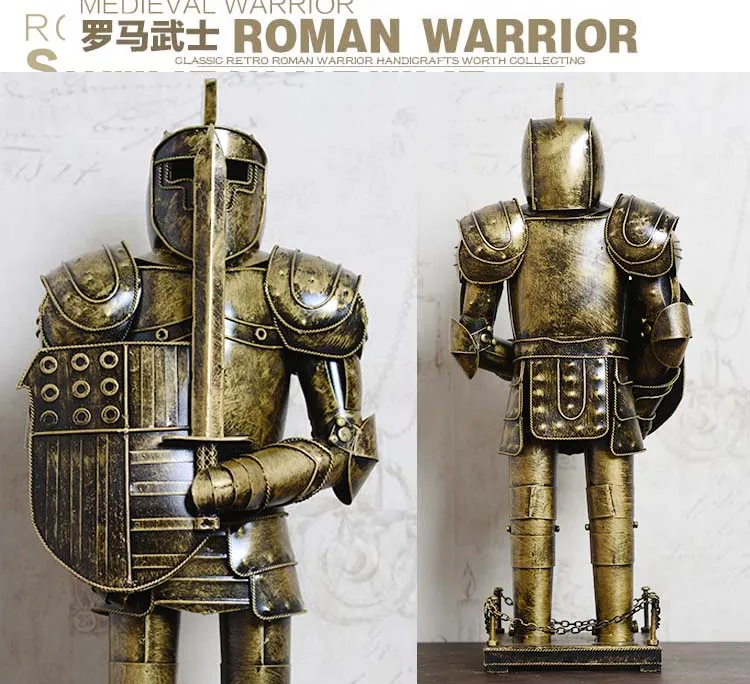 38CM -Christmas GIFT TOP COOL fashion office home shop bar decorative art Retro Iron Roman armor shield Warrior art statue-JS531
38CM -Christmas GIFT TOP COOL fashion office home shop bar decorative art Retro Iron Roman armor shield Warrior art statue-JS531