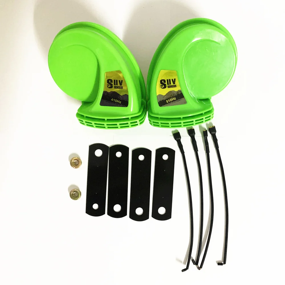 1 Pair 12-24V Green Car General Super Loud Snail Horn Air Siren Speeker Alarm Sound Horn Waterproof
1 Pair 12-24V Green Car General Super Loud Snail Horn Air Siren Speeker Alarm Sound Horn Waterproof