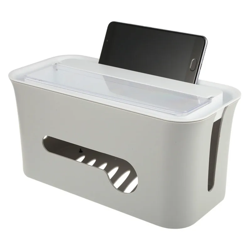 New Multifunctional Fireproof ABS Desktop Storage Box Power Strip Data Cable Headphones Finishing Wire Box Phone Holder Shelf
New Multifunctional Fireproof ABS Desktop Storage Box Power Strip Data Cable Headphones Finishing Wire Box Phone Holder Shelf