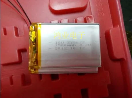 3,7 V 335077 1300MAH MP4 MP5 полимерная литиевая батарея PSP игровая GPS навигатор перезаряжаемая литий-ионная батарея
3,7 V 335077 1300MAH MP4 MP5 полимерная литиевая батарея PSP игровая GPS навигатор перезаряжаемая литий-ионная батарея