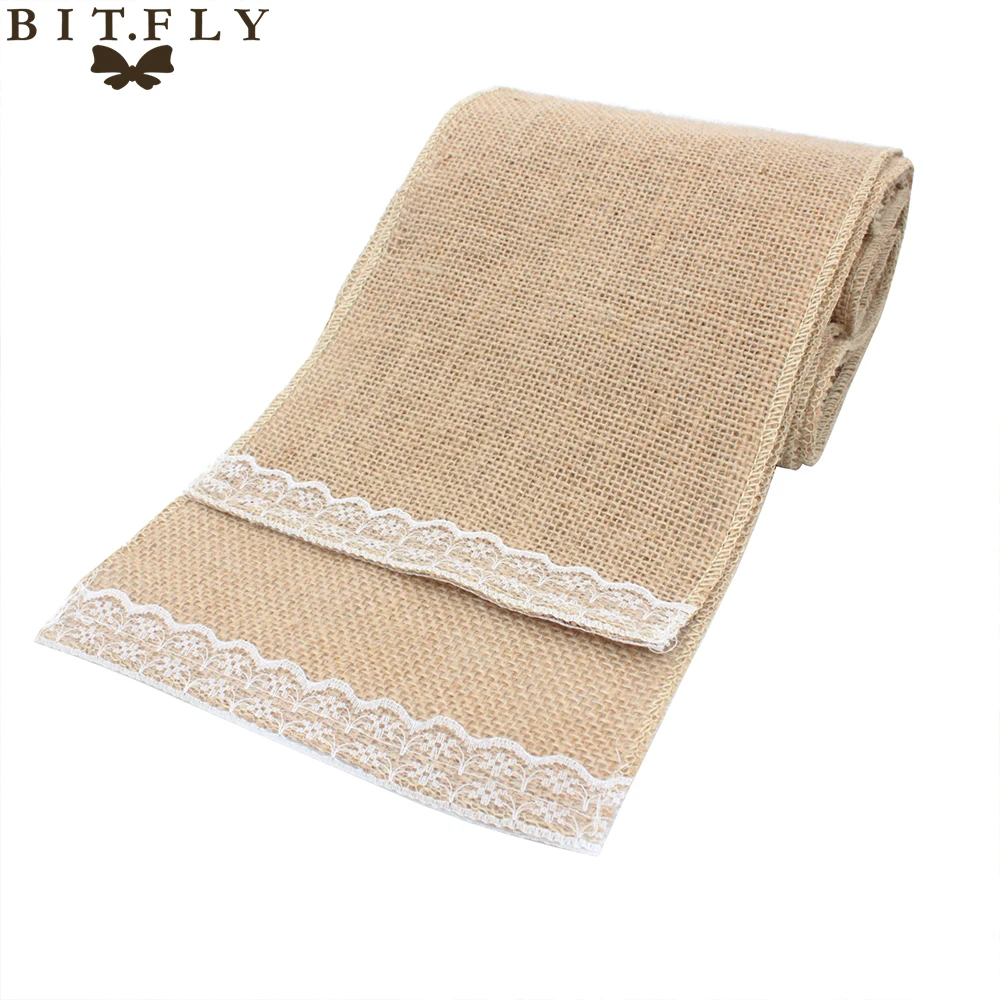 Classic burlap Lace Table Runner Wedding Chair Knot Decoration For Party Banquet Event Chairs Bow Country style Home Table cloth
Classic burlap Lace Table Runner Wedding Chair Knot Decoration For Party Banquet Event Chairs Bow Country style Home Table cloth