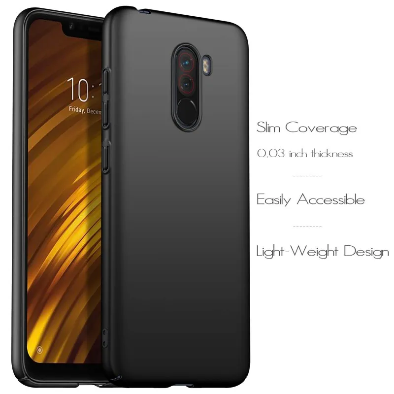 Case For Xiaomi Pocophone F1 Cover Slim Shockproof 360 Full Body Hard Plastic for POCO Fundas Shell | Мобильные телефоны и