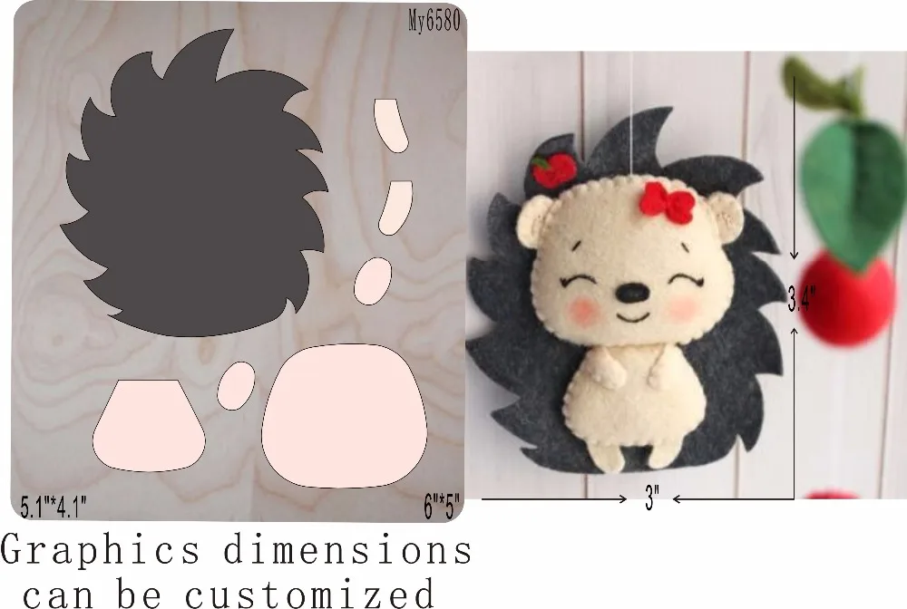 Hedgehog-MY6580 steel wooden dies cutting for scrapbooking Thickness/15.8mm/ | Дом и сад