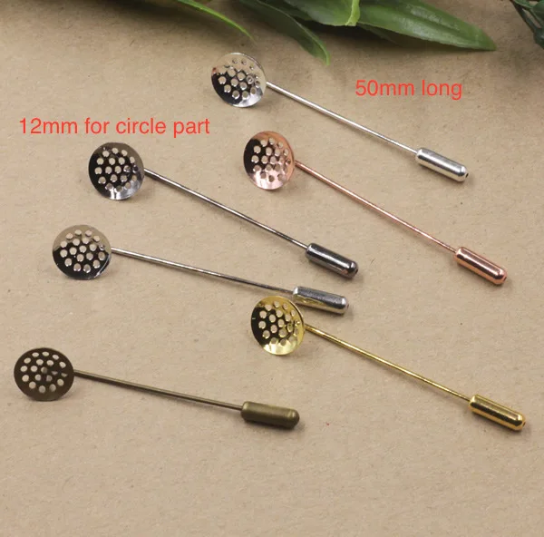 50pcs 50MM Fit 12MM DIY Rose gold color copper lapel pin blank brooches stick lapel pins base bezel jewelry setting badge
50pcs 50MM Fit 12MM DIY Rose gold color copper lapel pin blank brooches stick lapel pins base bezel jewelry setting badge