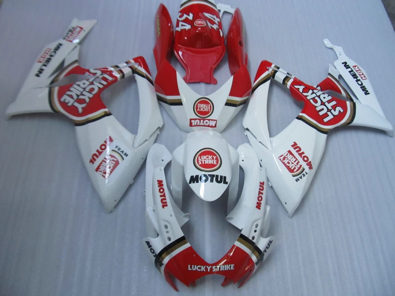 Injection molding plastic fairing kit for Suzuki GSXR600 06 07 red white fairings set GSXR750 2006 2007 OT08
Injection molding plastic fairing kit for Suzuki GSXR600 06 07 red white fairings set GSXR750 2006 2007 OT08
