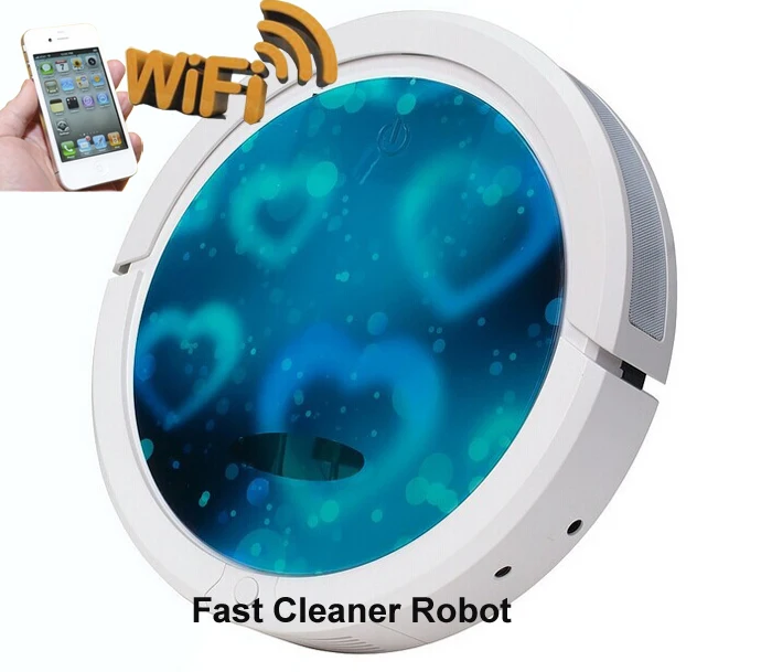 WiFi смартфон приложение управление влажной и сухой автоматический робот пылесос