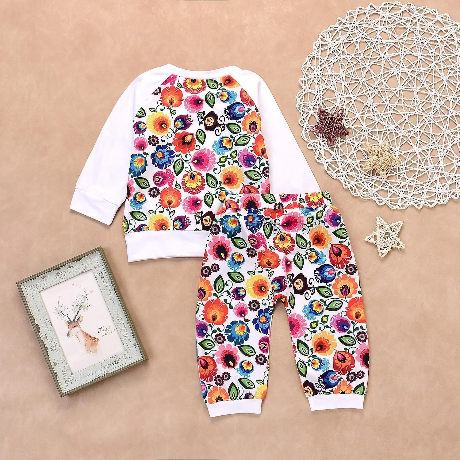 Openbeauty children's sets Korean Style 2 Pcs Baby Girl flower Tops and Pants Set Floral Pattern Toddler Gift Shirt + Pants
Openbeauty children's sets Korean Style 2 Pcs Baby Girl flower Tops and Pants Set Floral Pattern Toddler Gift Shirt + Pants