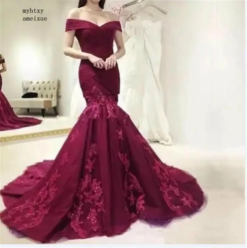 china Burgundy Sexy Off The Shoulder Lace Applique Soft Tulle Mermaid Evening Dresses Vestidos De Fiesta De Noche Cheap
china Burgundy Sexy Off The Shoulder Lace Applique Soft Tulle Mermaid Evening Dresses Vestidos De Fiesta De Noche Cheap