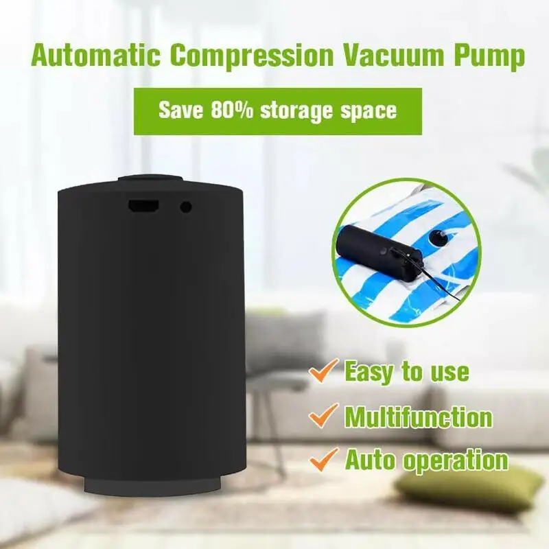 Portable Mini Automatic Compression Vacuum Pump Bag Sealer Household Travel Food Compress Vacuum Packing Machine
Portable Mini Automatic Compression Vacuum Pump Bag Sealer Household Travel Food Compress Vacuum Packing Machine