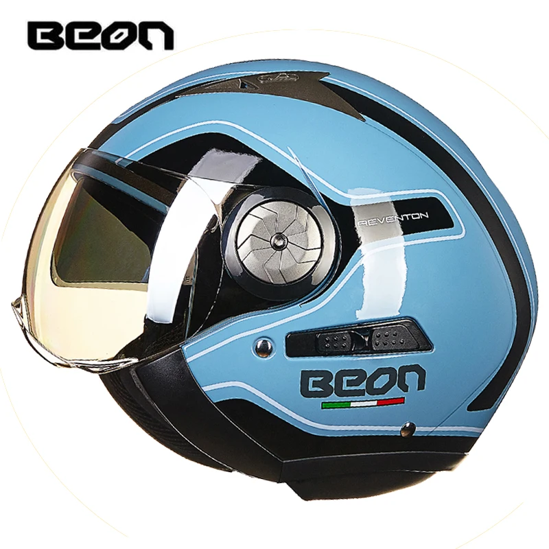 BEON Motorcycle Vintage Helmet ABS Scooter Racing Casco Riding Dual Lens Helmet Motorbike Open Face Four seasons Moto Casco
BEON Motorcycle Vintage Helmet ABS Scooter Racing Casco Riding Dual Lens Helmet Motorbike Open Face Four seasons Moto Casco
