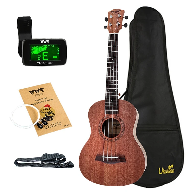 BWS EST & 1988 26 Inch Mahogany Wood 18 Fret Tenor Ukulele Acoustic Cutaway Guitar Mahogany Wood Ukulele Hawaii 4 String Guita
BWS EST & 1988 26 Inch Mahogany Wood 18 Fret Tenor Ukulele Acoustic Cutaway Guitar Mahogany Wood Ukulele Hawaii 4 String Guita