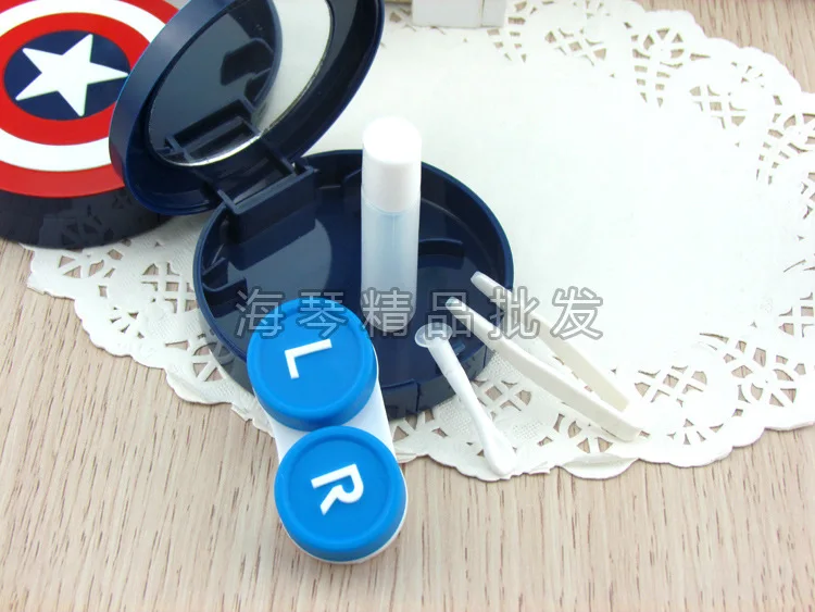 LIUSVENTINA Portable Cute Captain America Hero Mark Contact Lens Case with Mirror for Color Lenses Gift for Children
LIUSVENTINA Portable Cute Captain America Hero Mark Contact Lens Case with Mirror for Color Lenses Gift for Children