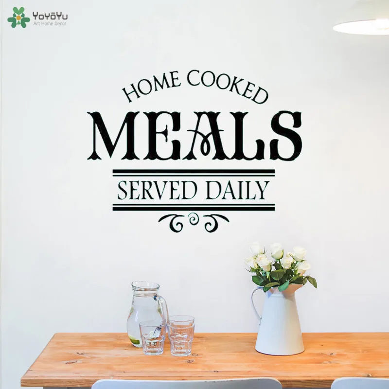 YOYOYU Wall Decal Home Cooked Meals Daily Quote Wall Stickers Kitchen Art Wallpaper Interior Houseware Design Home Decor CT648
YOYOYU Wall Decal Home Cooked Meals Daily Quote Wall Stickers Kitchen Art Wallpaper Interior Houseware Design Home Decor CT648