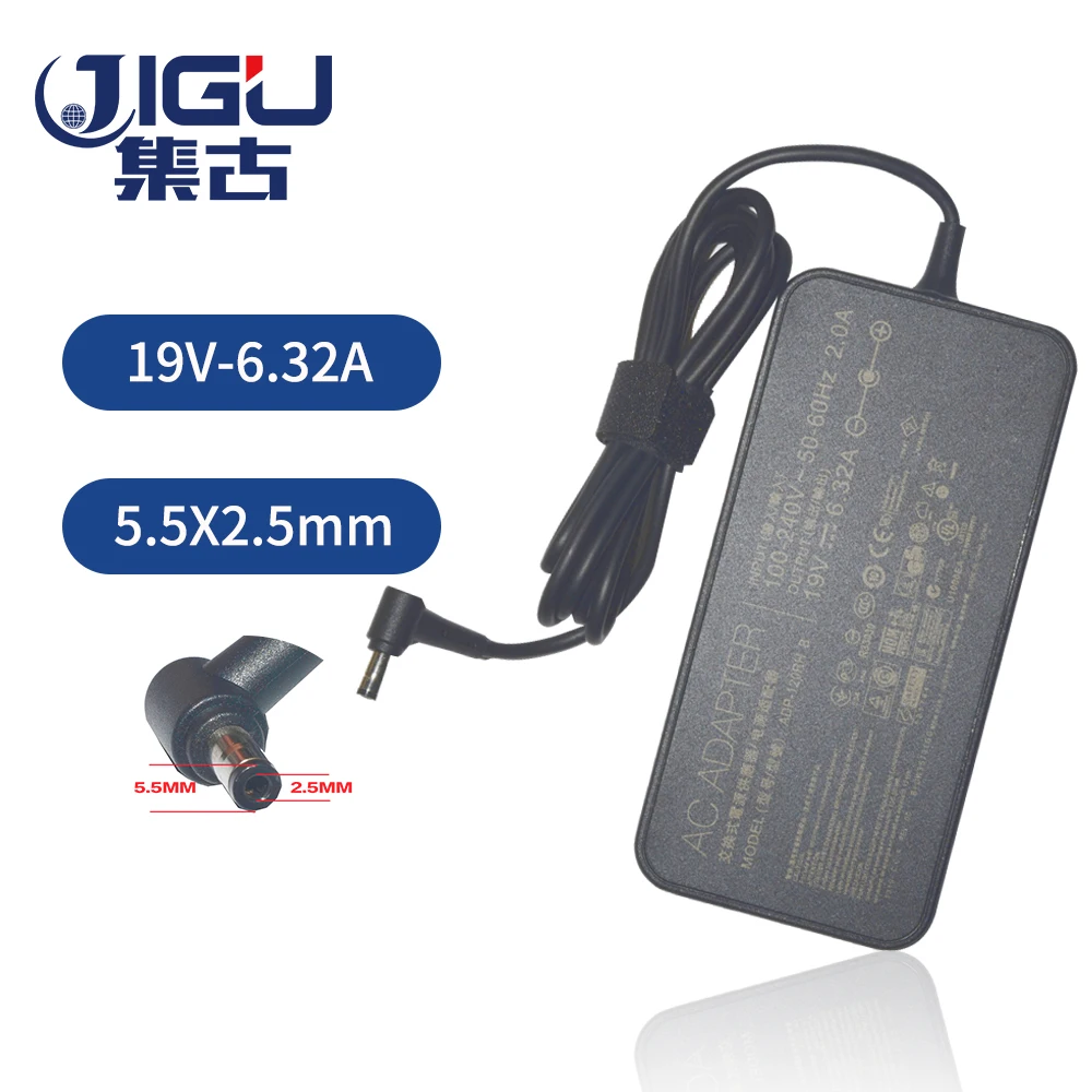 JIGU Замена для ASUS 19V 6.32A 5 5*2 мм ADP-120RH PA-1121-28 G50 G73 G71 K55 K53 K73 N53 N550 GL751 UX501 X550 | Компьютеры и