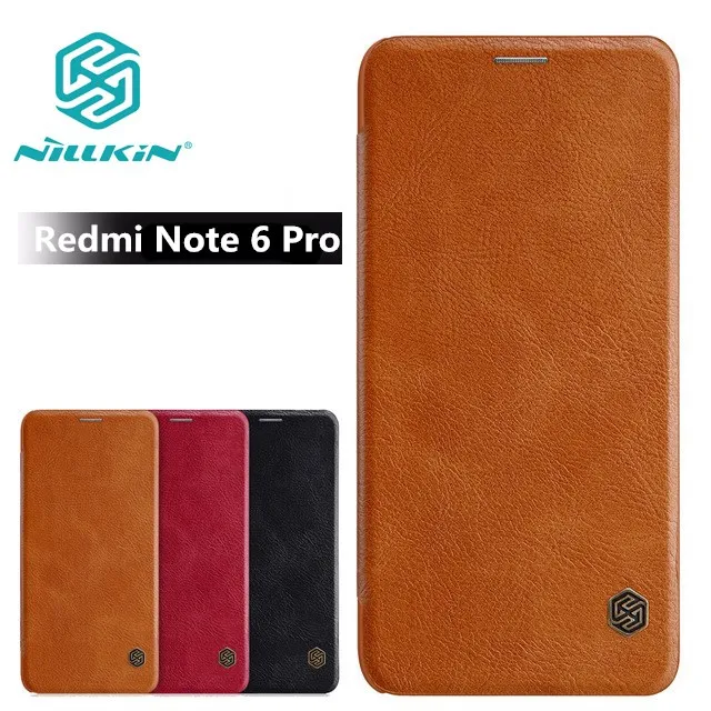 Чехол для Xiaomi redmi note 6 pro, кожаный чехол Nillkin QIN, Карманный Кошелек для карт, защитный флип-чехол для redmi note 6 pro
Чехол для Xiaomi redmi note 6 pro, кожаный чехол Nillkin QIN, Карманный Кошелек для карт, защитный флип-чехол для redmi note 6 pro