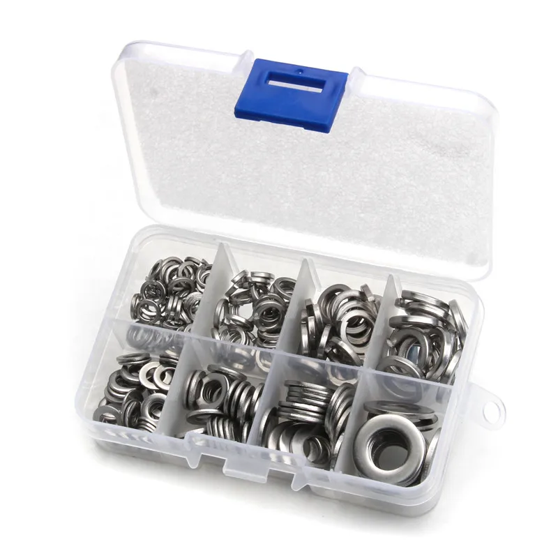200PCS M5 M6 M8 M10 Stainless Steel Flat Washers Spring Plain Washers Insulation Screw Gaskets Metal Gaskets High Quality
200PCS M5 M6 M8 M10 Stainless Steel Flat Washers Spring Plain Washers Insulation Screw Gaskets Metal Gaskets High Quality