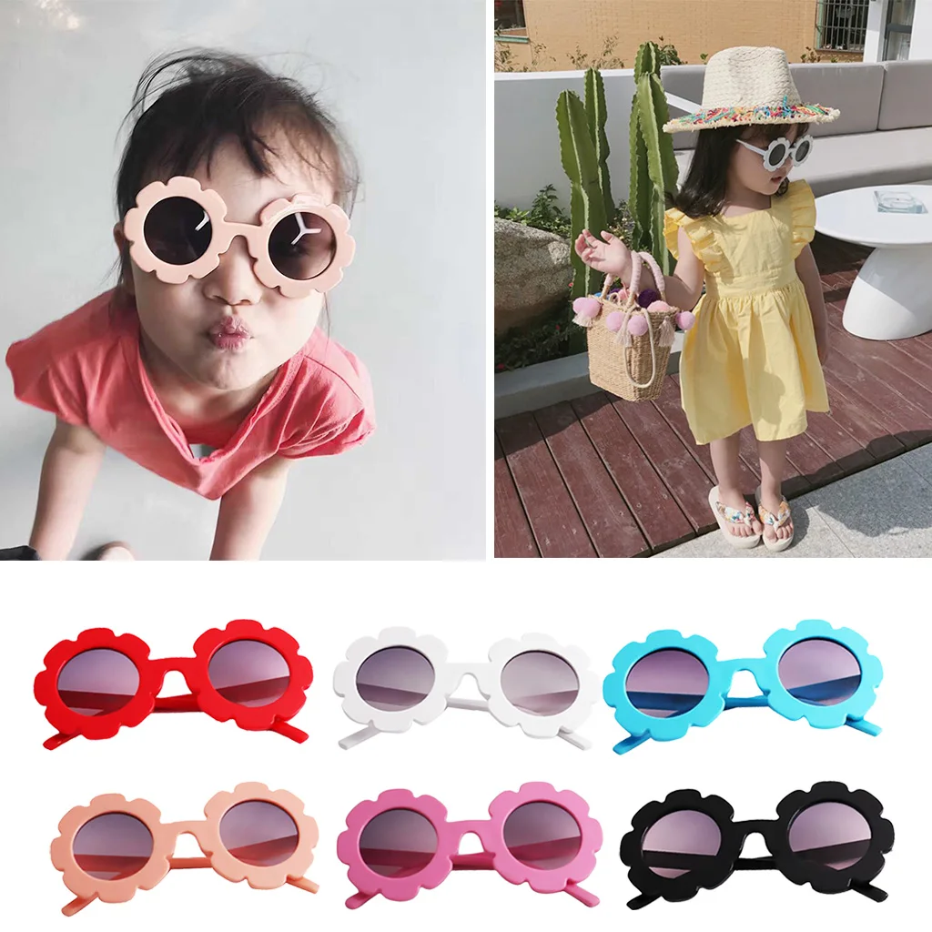 Cute Sun Flower Kids Children Baby Boy Girl Soft Plastic Classic Vintage Holiday UV400 Sunglasses Glasses Accs
Cute Sun Flower Kids Children Baby Boy Girl Soft Plastic Classic Vintage Holiday UV400 Sunglasses Glasses Accs