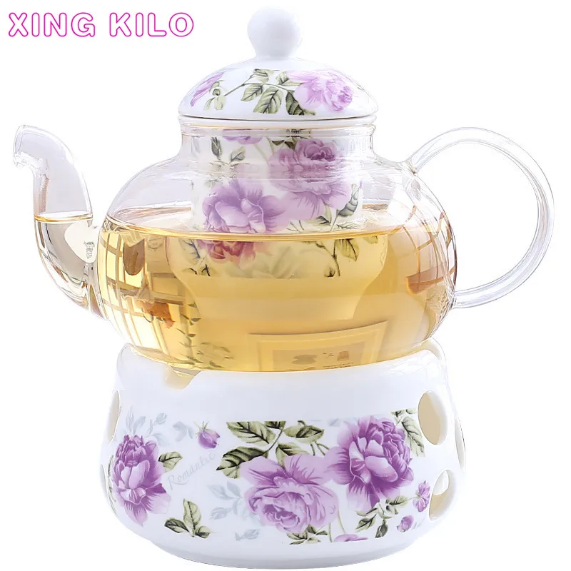 XING KILO Flower tea set Cooked herbal tea, ceramic glass fruit tea set, tea set, candle heater
XING KILO Flower tea set Cooked herbal tea, ceramic glass fruit tea set, tea set, candle heater