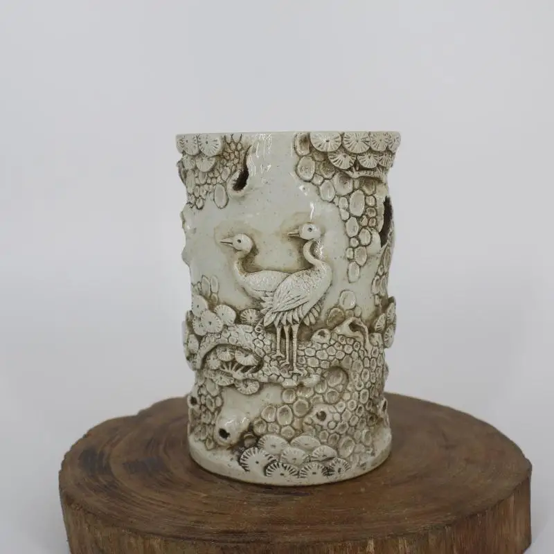 Antique Old porcelain Pen Holder, bottle, Carving Crane,Home Decoration,collection & adornment, Free shipping
Antique Old porcelain Pen Holder, bottle, Carving Crane,Home Decoration,collection & adornment, Free shipping