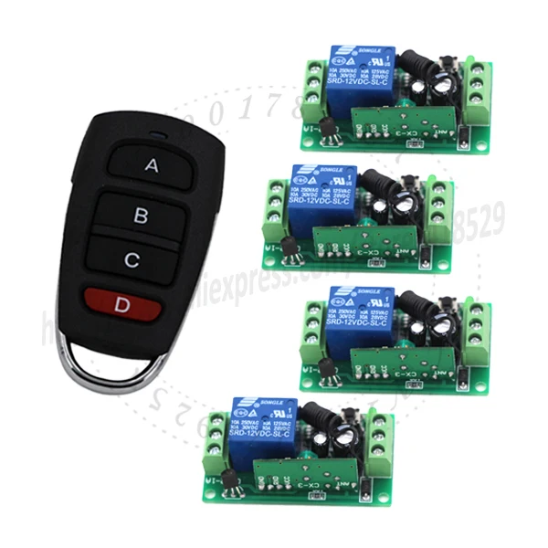 MITI-DC 12 В 10A реле 4CH RF беспроводной дистанционный переключатель настенный 1 передатчик + 4 приемника фиксированный код 150 м радиус Артикул: 5100
MITI-DC 12 В 10A реле 4CH RF беспроводной дистанционный переключатель настенный 1 передатчик + 4 приемника фиксированный код 150 м радиус Артикул: 5100