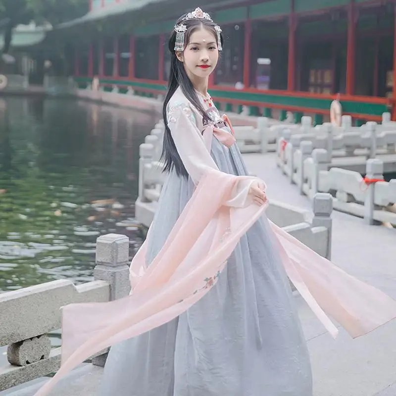 New Arrival Women Chinese Traditional Hanfu Costume Ancient Tang Dynasty Cosplay Clothes Lady Oriental Fairy Dancwear DWY1919
New Arrival Women Chinese Traditional Hanfu Costume Ancient Tang Dynasty Cosplay Clothes Lady Oriental Fairy Dancwear DWY1919