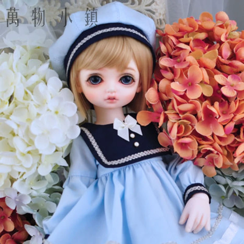 Новое красивое розовое/синее/Белое матросское платье для BJD 1/3 1/4 1/6 SD MSD YOSD
