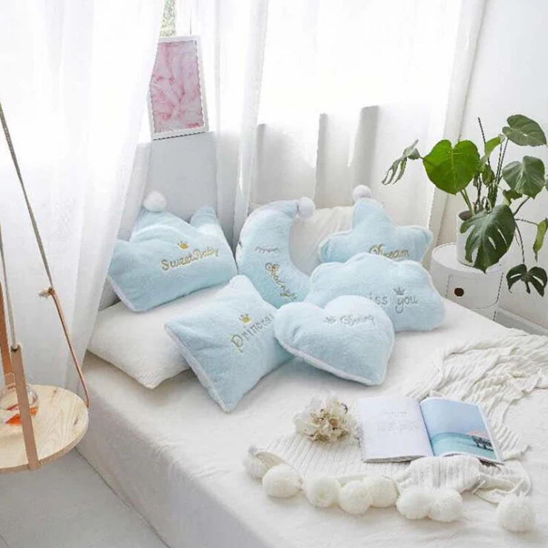 Cute Sky Series Pillow Moon Star Clouds Crown Plush Toys Soft Cushion Sofa Pillow Bed Decoration Birthday Gift For Girl
Cute Sky Series Pillow Moon Star Clouds Crown Plush Toys Soft Cushion Sofa Pillow Bed Decoration Birthday Gift For Girl