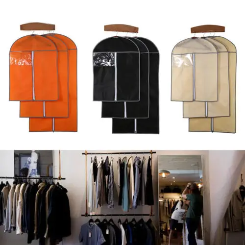3 Size Top Quality Suit Cover Skirt Dress Garment Coat Clothes Shirt Travel Carrier Non-woven fabric Clothing Covers Black Beige
3 Size Top Quality Suit Cover Skirt Dress Garment Coat Clothes Shirt Travel Carrier Non-woven fabric Clothing Covers Black Beige