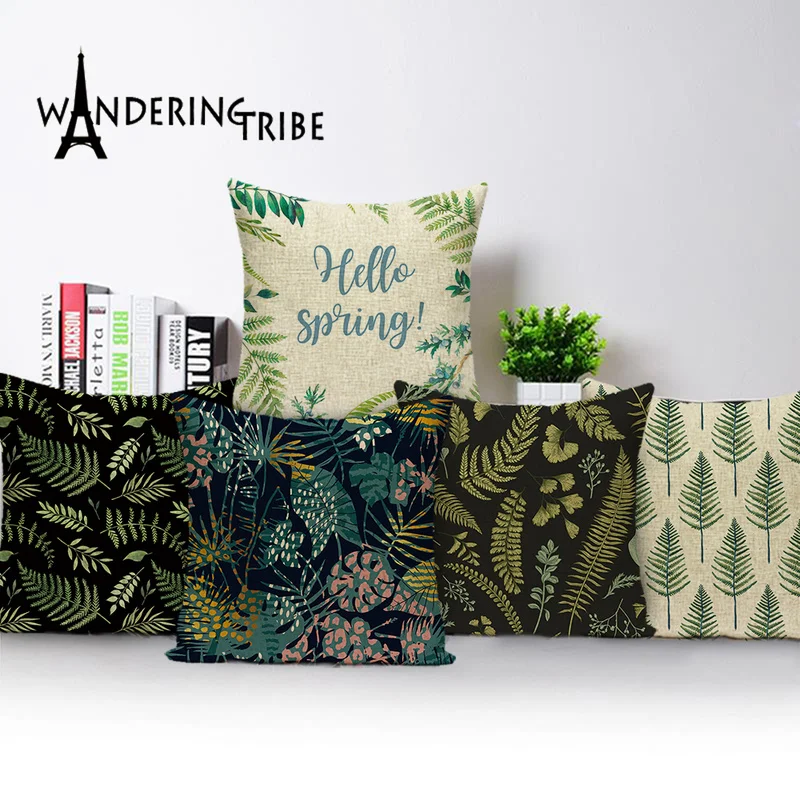Tropical Jungle Home Decorative Cushions for Sofa Plant Flower Cushion Cover Green Spring Pillow Covers High Quality Pillow Case
Tropical Jungle Home Decorative Cushions for Sofa Plant Flower Cushion Cover Green Spring Pillow Covers High Quality Pillow Case