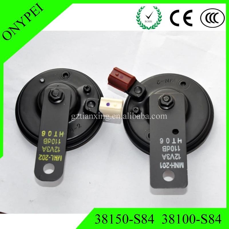 One Pair High 38150-S84-A52 Low 38100-S84-A52 110dB Tone Note Horn For Honda Accord 38150S84A51 38100S84A52 38150-S84
One Pair High 38150-S84-A52 Low 38100-S84-A52 110dB Tone Note Horn For Honda Accord 38150S84A51 38100S84A52 38150-S84