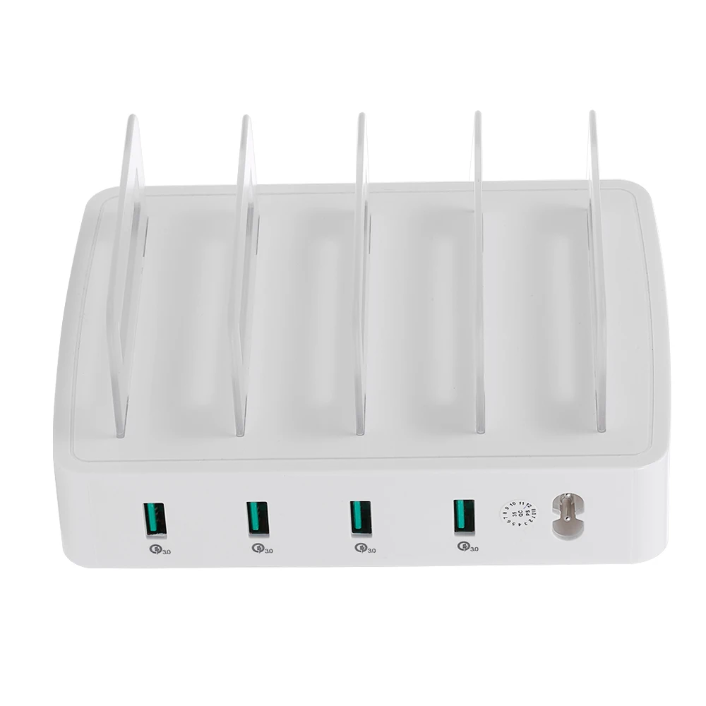 Smart Charging Station with 4 Ports USB QC3.0 Charging Dock of Universal Compatibility Charging Station for Family and Office
Smart Charging Station with 4 Ports USB QC3.0 Charging Dock of Universal Compatibility Charging Station for Family and Office