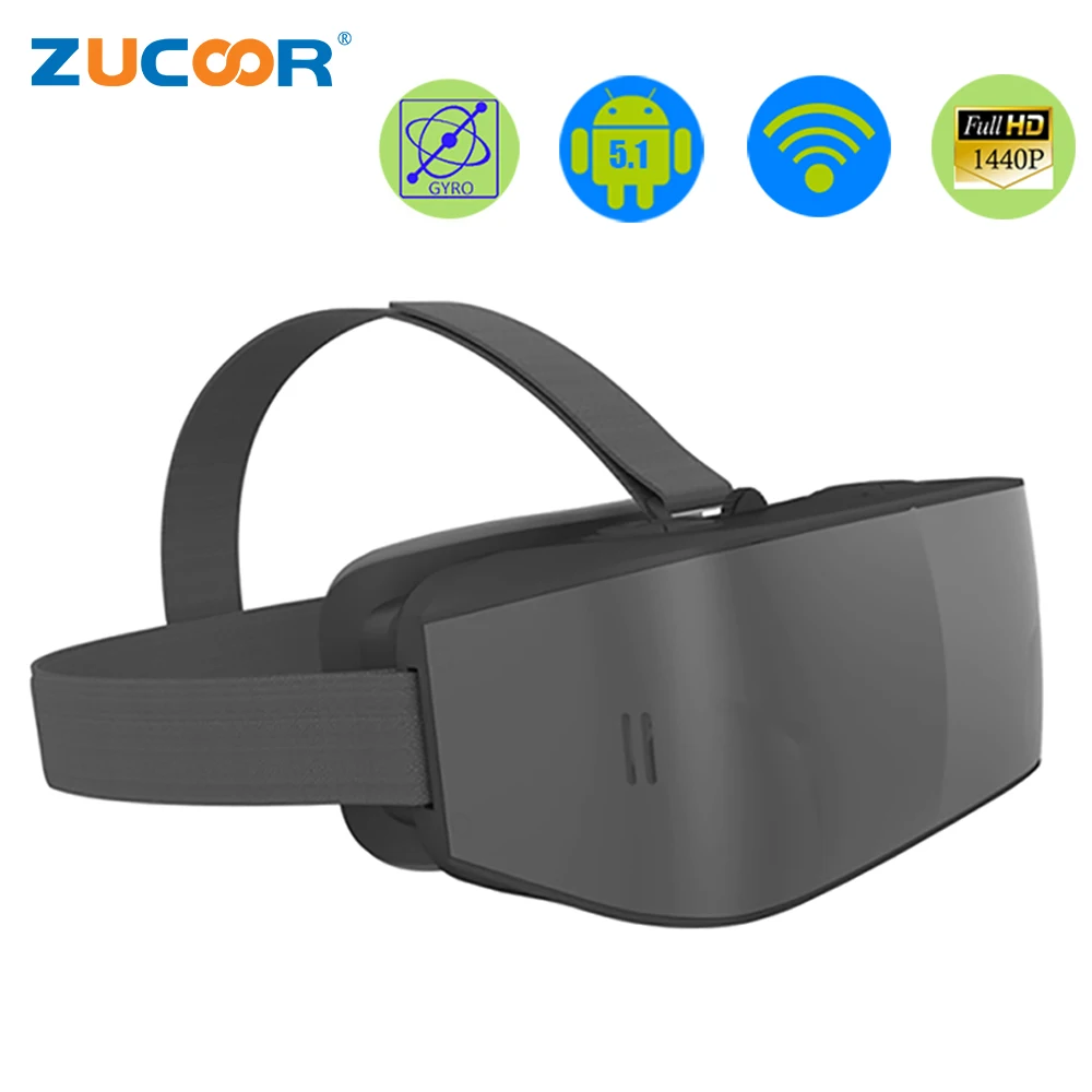 Все в одном VR 3D Очки виртуальной реальности T08 Android шлем игра фильм бокс Wi Fi Bluetooth