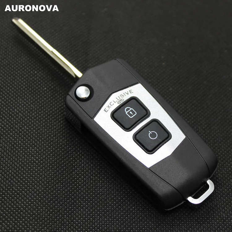 Auronva новый обновленный складной чехол для ключей Mazda 323 Family 2 кнопки