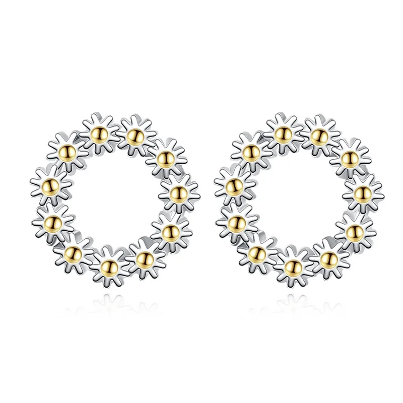 925 sterling silver fashion sunflower ladies stud earrings women jewelry female Christmas gift drop shipping cheap
925 sterling silver fashion sunflower ladies stud earrings women jewelry female Christmas gift drop shipping cheap