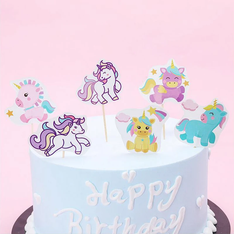 24PCS Happy Birthday Party Cake Topper With Sticks Unicorn Design Decoration Baby Shower Girls Kids Boys Favors Cupcake Toppers
24PCS Happy Birthday Party Cake Topper With Sticks Unicorn Design Decoration Baby Shower Girls Kids Boys Favors Cupcake Toppers