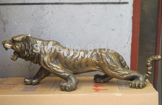 bi00890 22"China ART hangwork Bronze vivid wild animal Willow leaf pattern Tiger Statue
bi00890 22"China ART hangwork Bronze vivid wild animal Willow leaf pattern Tiger Statue