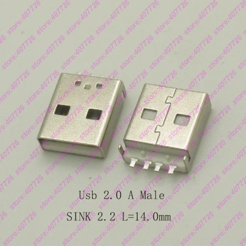 100PCS/500PCS USB 2.0 A Type Male Socket DIY Cable Connector Terminal USB Jack Data Transmission Sink 2.2 L=14MM (Short Body)
100PCS/500PCS USB 2.0 A Type Male Socket DIY Cable Connector Terminal USB Jack Data Transmission Sink 2.2 L=14MM (Short Body)