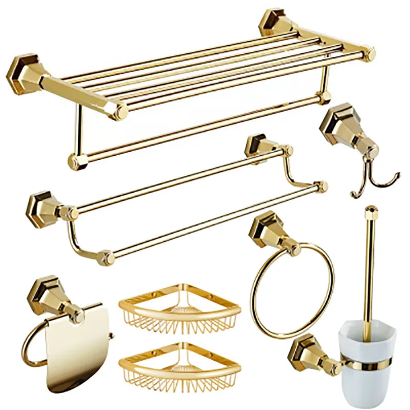 all copper towel rack set golden bathroom toilet bath towel shelf bathroom hardware pendant accessories
all copper towel rack set golden bathroom toilet bath towel shelf bathroom hardware pendant accessories
